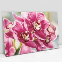 Quadro Decorativo Orquídea Rosa em tela Canvas