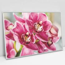 Quadro Decorativo Orquídea Rosa em tela Canvas