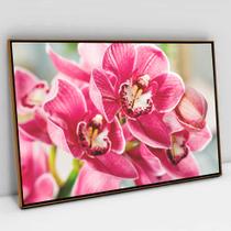Quadro Decorativo Orquídea Rosa em tela Canvas