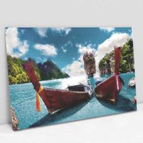 Quadro Decorativo os Barcos em tela Canvas