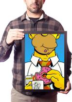 Quadro Decorativo Os Simpsons Homer Arte Moldura 42x29cm Quadro Decorativo Os Simpsons Homer Arte Moldura 42x29cm
