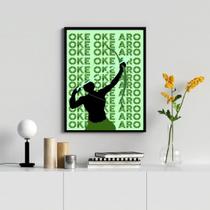 Quadro Decorativo Oxóssi AkeAro 33x24cm