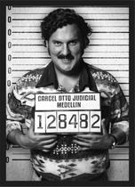 Quadro Decorativo Pablo Escobar Preto e Branco Decorações Com Moldura Quadro Decorativo Pablo Escobar Preto e Branco Decorações Com Moldura