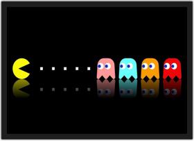Quadro Decorativo Pac Man Games Clássicos Jogos Geek Decorações Com Moldura G02 Quadro Decorativo Pac Man Games Clássicos Jogos Geek Decorações Com Moldura G02