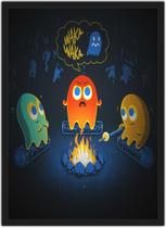 Quadro Decorativo Pac Man Games Clássicos Jogos Geek Decorações Com Moldura G03 Quadro Decorativo Pac Man Games Clássicos Jogos Geek Decorações Com Moldura G03