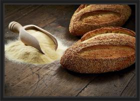 Quadro Decorativo Padaria Cafeteria Pães Bolos Decorações Com Moldura