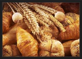 Quadro Decorativo Padaria Cafeteria Pães Bolos Gourmet Decorações Com Moldura