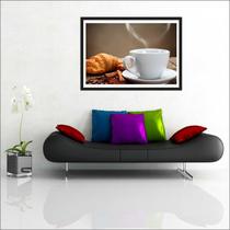 Quadro Decorativo Padaria Cafeteria Pães Bolos Gourmet Decorações Com Moldura