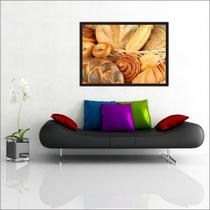 Quadro Decorativo Padaria Cafeteria Pães Bolos Gourmet Decorações Com Moldura