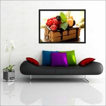 Quadro Decorativo Padaria Cafeteria Pães Bolos Gourmet Decorações Com Moldura