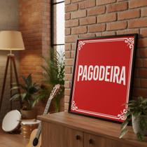 Quadro Decorativo Pagodeira 33x33cm Mold Branca
