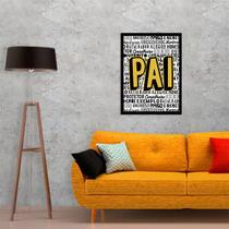 Quadro Decorativo Pai Qualidades 45x34cm Quadro Decorativo Pai Qualidades 45x34cm