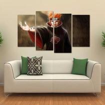 Quadro Decorativo Pain Nagato Escritório Em Tecido 4 Peças 1 Quadro Decorativo Pain Nagato Escritório Em Tecido 4 Peças 1