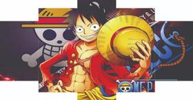 Quadro Decorativo Painel Anime One Piece Luffy Chapeu De Palha"