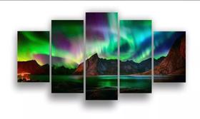 Quadro Decorativo Painel Aurora Boreal"