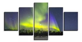 Quadro Decorativo Painel Aurora Boreal Natureza Céu Paisagem" Quadro Decorativo Painel Aurora Boreal Natureza Céu Paisagem"
