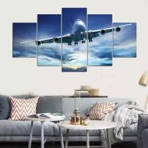 Quadro Decorativo Painel Boing Airbus Aviação "