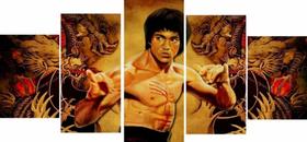Quadro Decorativo Painel Bruce Lee" Quadro Decorativo Painel Bruce Lee"