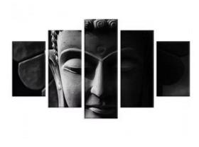 Quadro Decorativo Painel Buda Preto E Branco" Quadro Decorativo Painel Buda Preto E Branco"