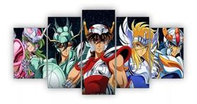 Quadro Decorativo Painel Cavaleiros Do Zodíaco"