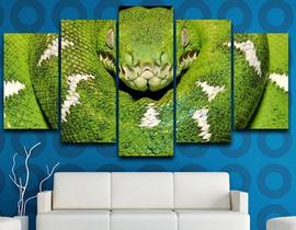 Quadro Decorativo Painel Cobra Verde"