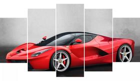 Quadro Decorativo Painel Ferrari Laferrari Vermelha"