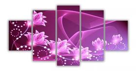 Quadro Decorativo Painel Floral Flores Rosas "