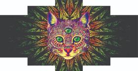 Quadro Decorativo Painel Gato Terceiro Olho" Quadro Decorativo Painel Gato Terceiro Olho"
