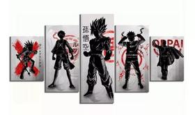 Quadro Decorativo Painel Goku One Punch Luffy Naruto Mosaico" Quadro Decorativo Painel Goku One Punch Luffy Naruto Mosaico"