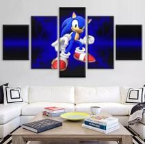 Quadro Decorativo Painel Jogo Sonic"