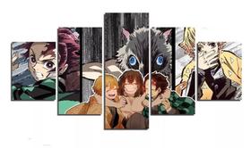 Quadro Decorativo Painel Kimetsu No Yaiba Tanjiro Zenitsu Inosuke"