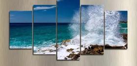 Quadro Decorativo Painel Mar E Onda"