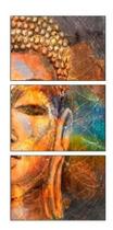 Quadro Decorativo Painel Mosaico Buda Budismo Cores Efeito De Cores Buda N4"