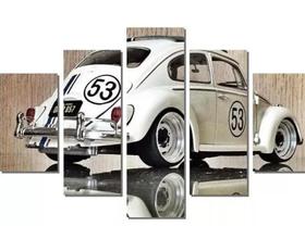 Quadro Decorativo Painel Mosaico Fusca 53 herbie Top"