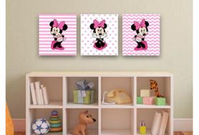 Quadro Decorativo Painel Mosaico Minnie"