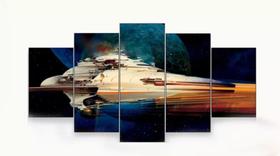 Quadro Decorativo Painel Nave Do Star Wars "