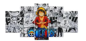 Quadro Decorativo Painel One Piece Capitão Luffy Tributo"