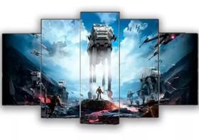 Quadro Decorativo Painel Star Wars Robô Gigante"