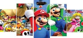 Quadro Decorativo Painel Super Mario"