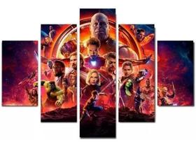Quadro Decorativo Painel Vingadores Guerra Infinita "