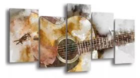 Quadro Decorativo Painel Violão Aquarela" Quadro Decorativo Painel Violão Aquarela"