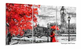 Quadro Decorativo Paisagem Casal Sala Quarto 120x60 Quadro Decorativo Paisagem Casal Sala Quarto 120x60