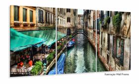 Quadro Decorativo Paisagem de Veneza Itália - Tela em Tecido