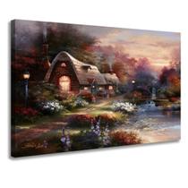 Quadro Decorativo Paisagem Decoração Sala Escritório Moderno Borda Infinita