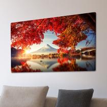 Quadro Decorativo Paisagem Flores Montanhas Natureza em Tela Canvas 60x40CM Sala Quarto Escritório Quadro Decorativo Paisagem Flores Montanhas Natureza em Tela Canvas 60x40CM Sala Quarto Escritório