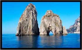 Quadro Decorativo Paisagem Natureza Rocha Furada Mar Beleza Com Moldura RC002 Quadro Decorativo Paisagem Natureza Rocha Furada Mar Beleza Com Moldura RC002