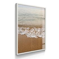 Quadro Decorativo Paisagem Onda e Paz 55x40 Com Vidros