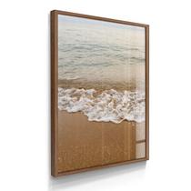 Quadro Decorativo Paisagem Onda e Paz 55x40 Com Vidros Quadro Decorativo Paisagem Onda e Paz 55x40 Com Vidros
