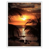 Quadro Decorativo Paisagem Palmeira Sol Mar para Sala Quarto