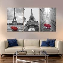 Quadro Decorativo Paisagem Paris Torre Eiffel 120x60 cm Parede Sala Quadro Decorativo Paisagem Paris Torre Eiffel 120x60 cm Parede Sala